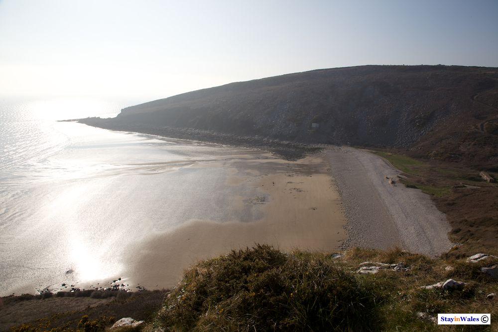 Morfa Bychan beach