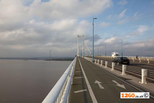 Footpath over the Severn Bridge