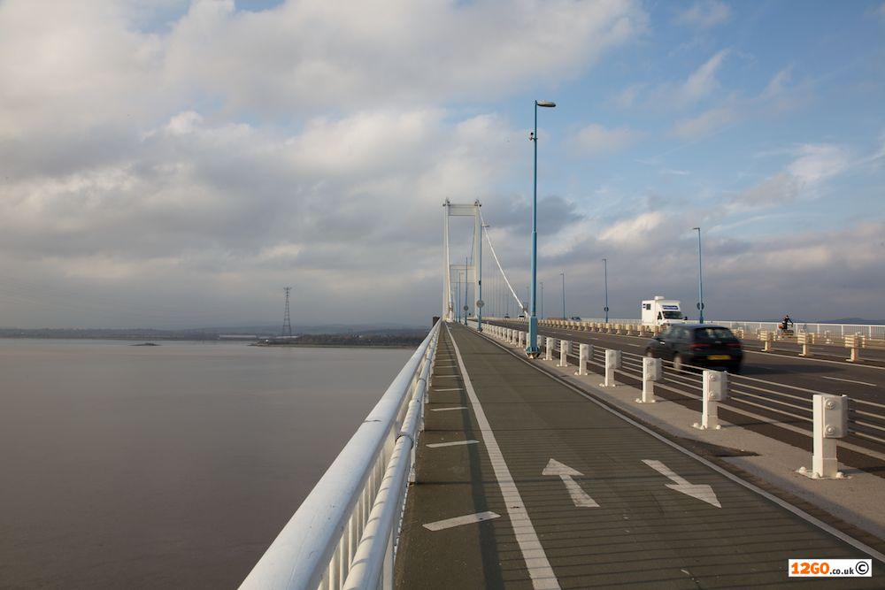 Footpath over the Severn Bridge