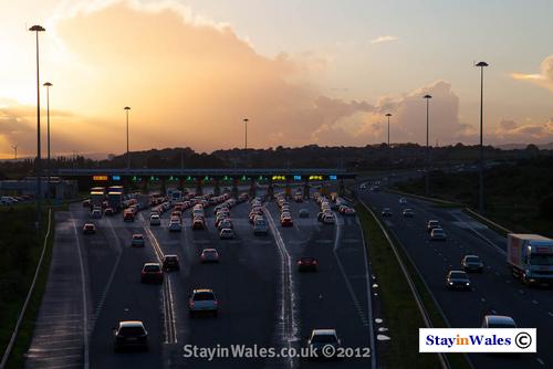 Severn toll station near Caldicot