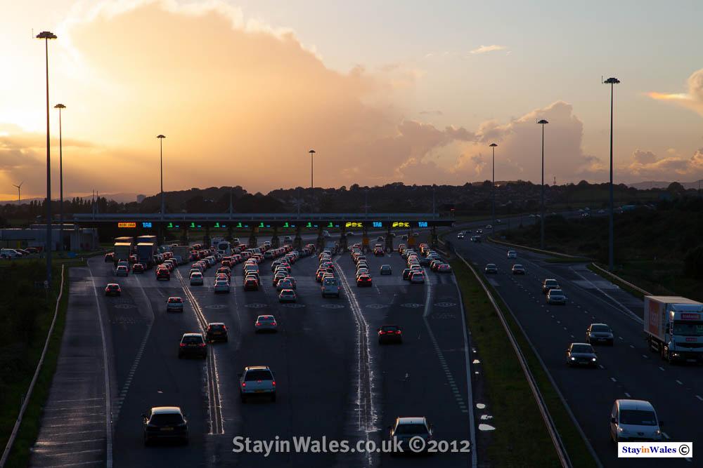 Severn toll station near Caldicot