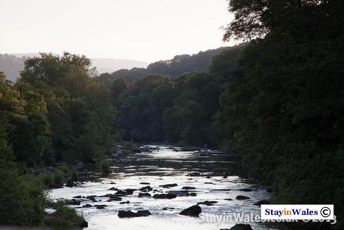 River Usk form the bridge
