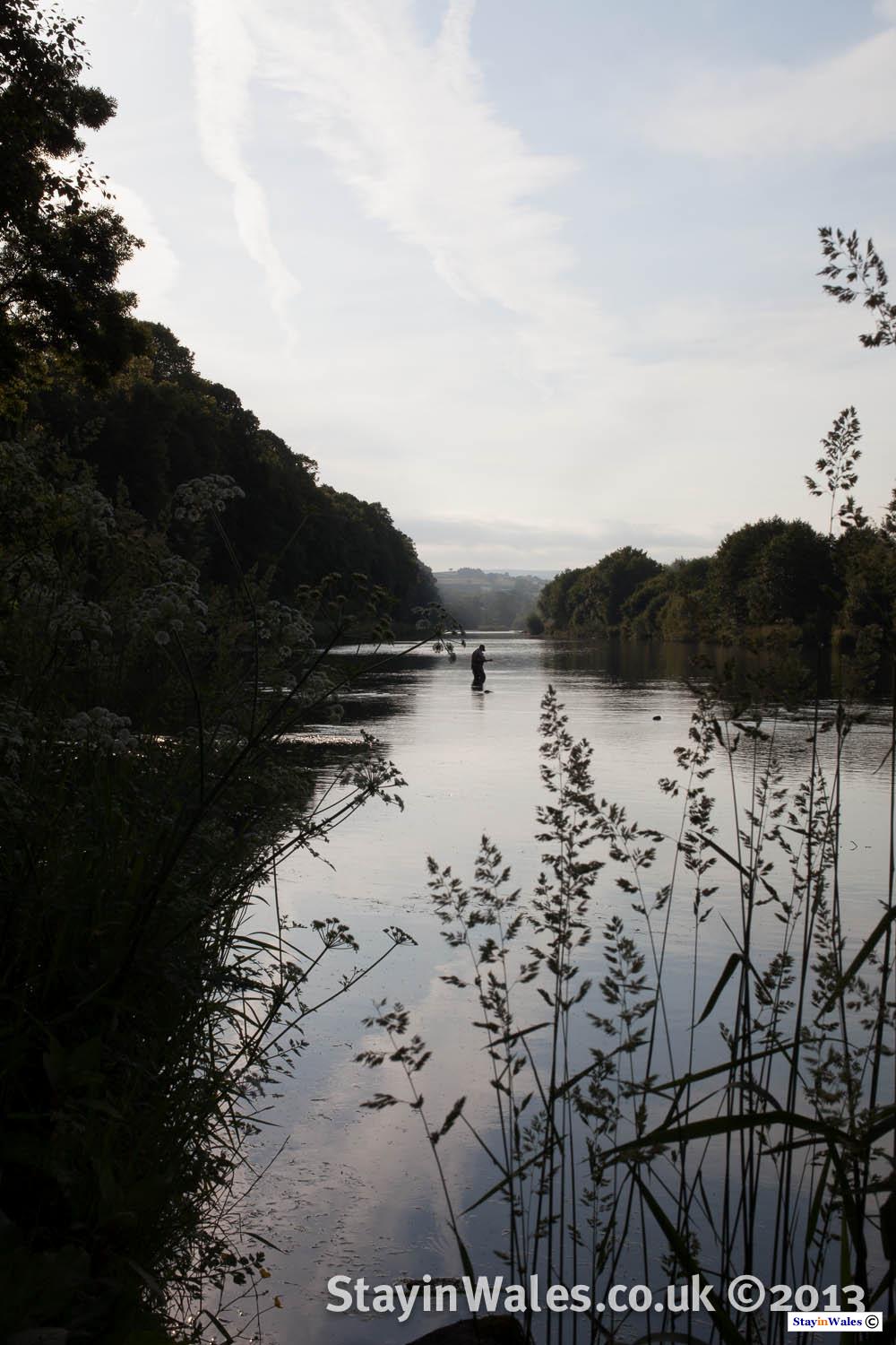 River Wye Fisherman at Dusk