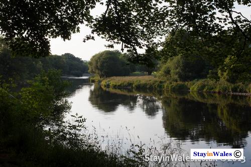 Irfon meets Wye near Builth