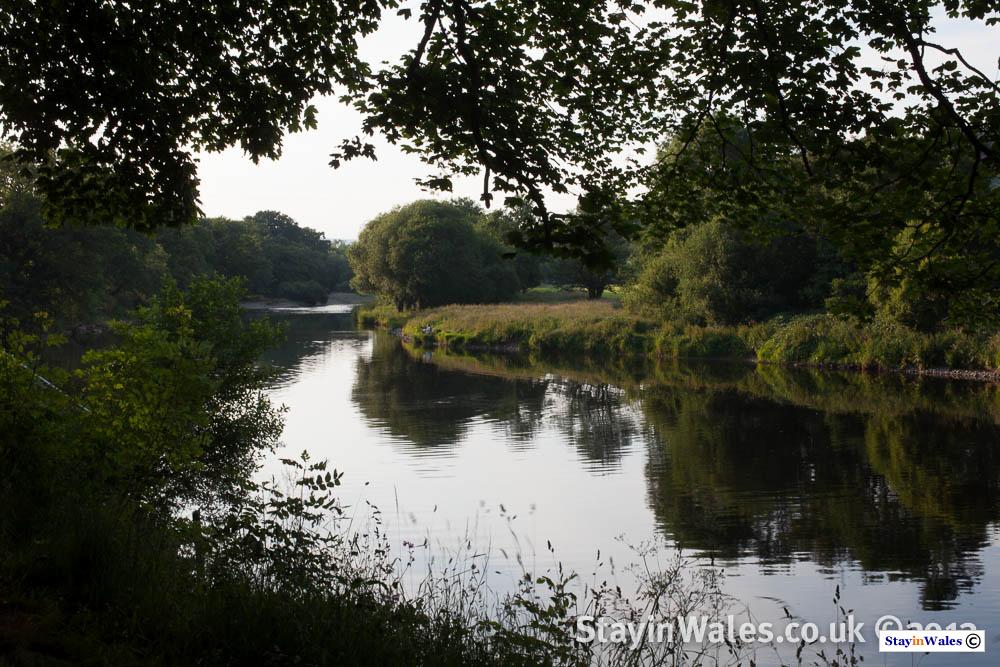 Irfon meets Wye near Builth
