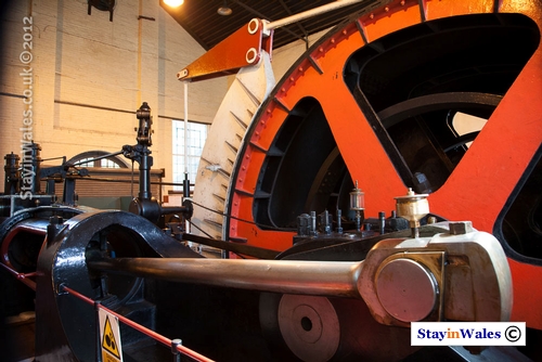 Steam powered colliery winding engine