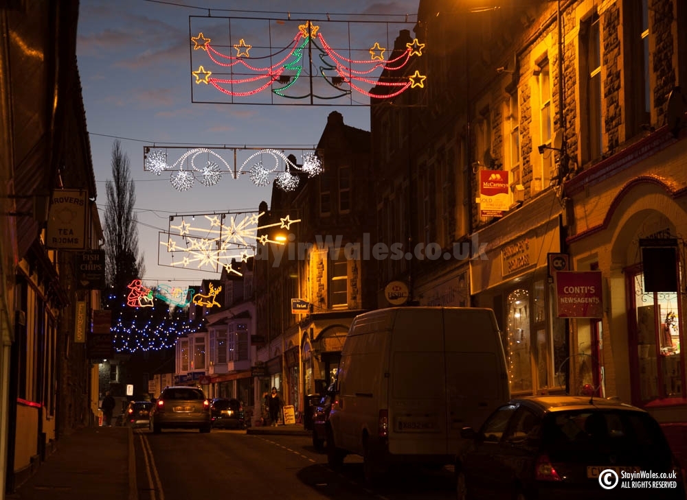 Builth Wells Christmas lights