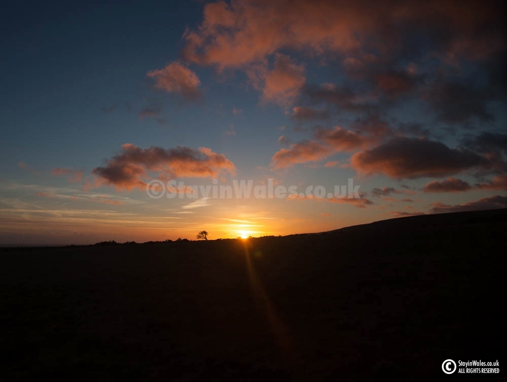 Preselis sunset from Carn Menyn