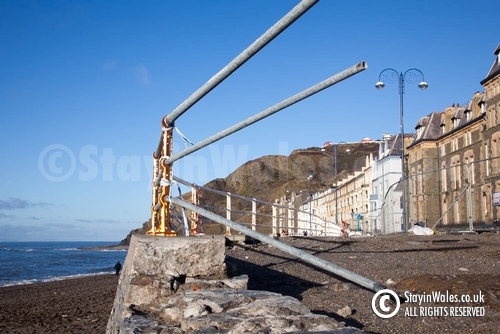 Storm damage at Aberystwyth