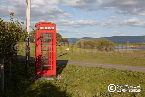 Mid Wales phone box