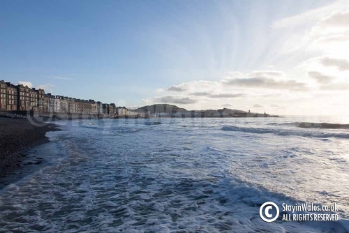 Incoming tide at Aberystwyth
