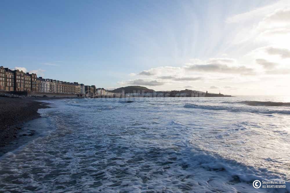 Incoming tide at Aberystwyth