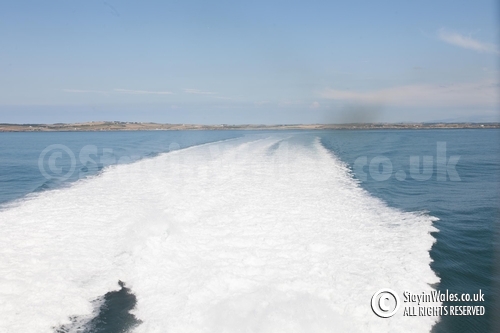 Laeving Holyhead on ferry