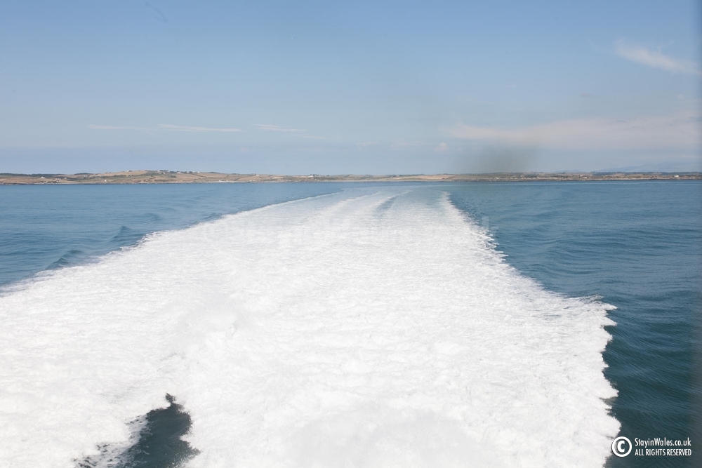 Laeving Holyhead on ferry