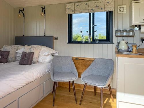 Shepherd's hut interior