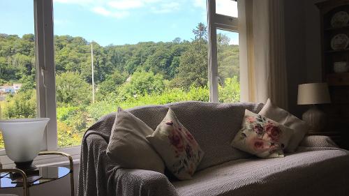 Living Room with valley view