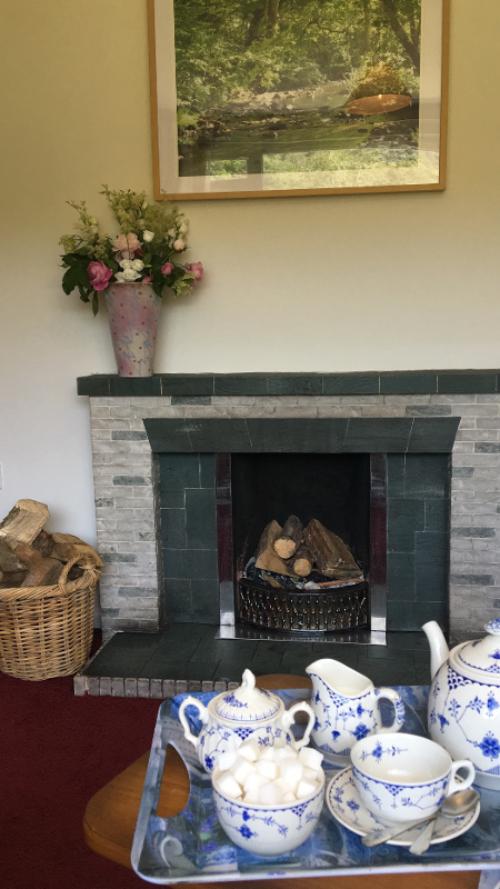 Open fireplace