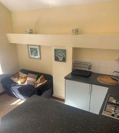 Kitchen and living area