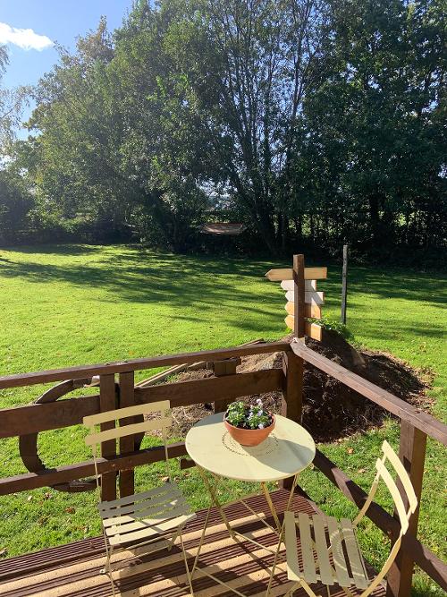 Garden view from decking