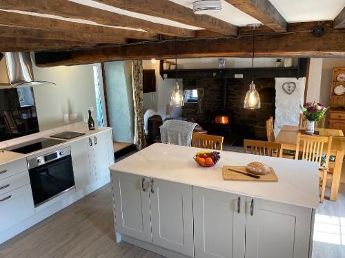 Kitchen diner and inglenook