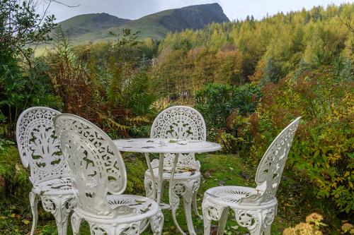 Garden looking over the Nantlle Ridge