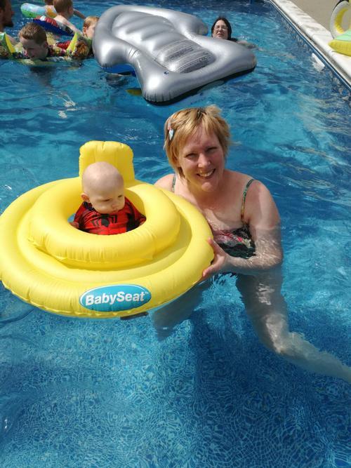 Heated outdoor pool
