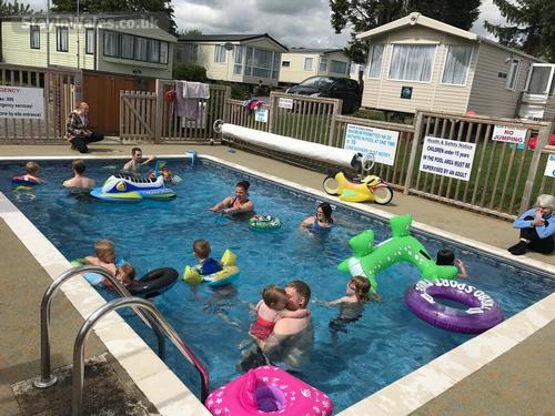 Heated outdoor pool