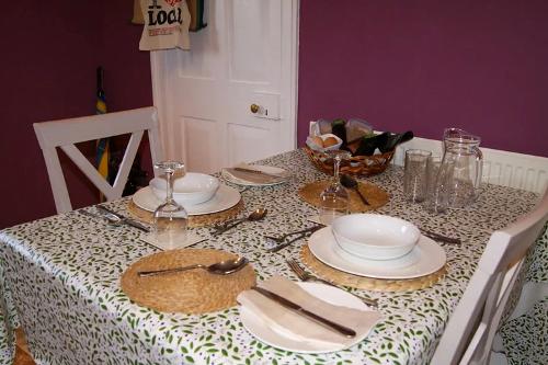 The dining table