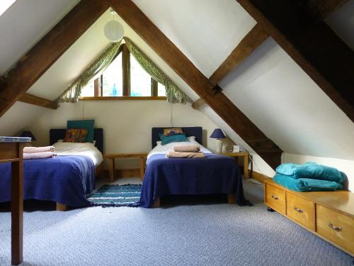 Attic room as twin