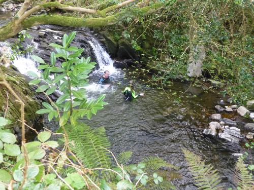 In the plunge pool