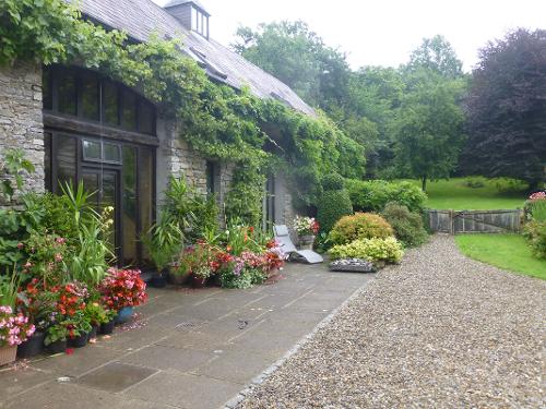 Front of the house in summer
