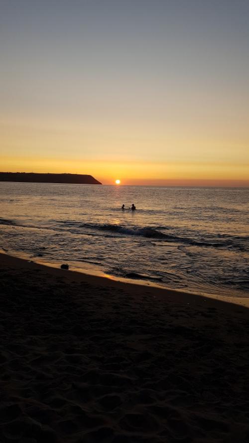 Take a Sunset Dip At Penbryn Beach