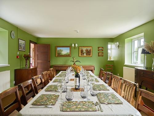 The dining table