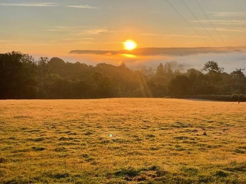 Beautiful sunrise from the bedroom window