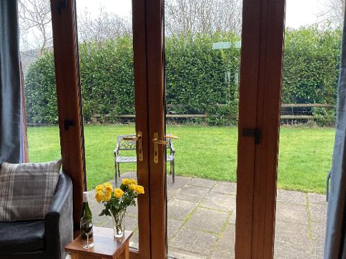 Large private wrap around garden.