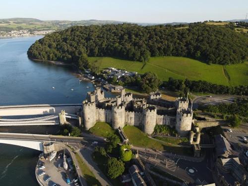 Conwy castle, viewed from the front of the property
