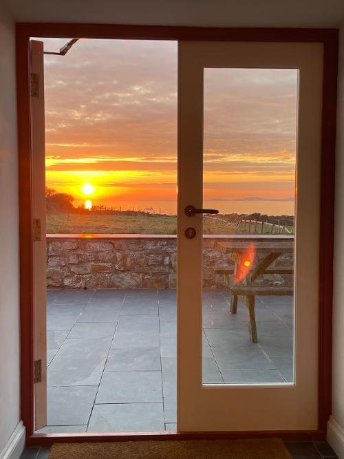 Sunset on the terrace