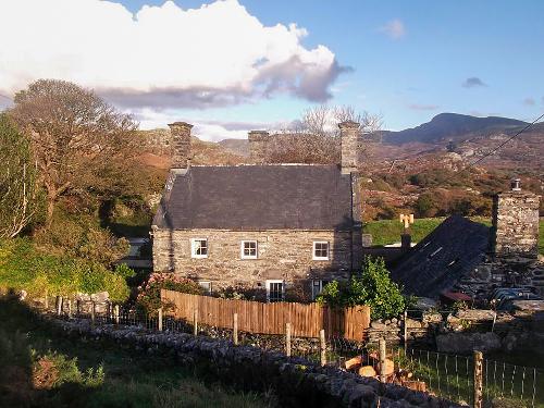 Farmhouse with mountain views