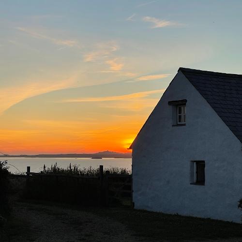 Sunset over the sea