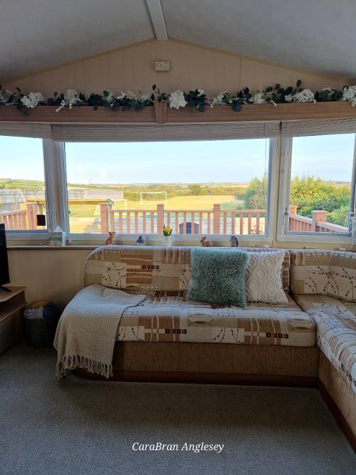 Caravan living area