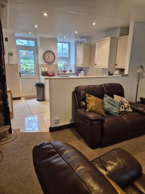 Lounge and kitchen