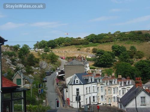 The road opposite Ty Haf leading to the dry ski slope and toboggan run