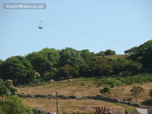 Cable car seen from Ty Haf