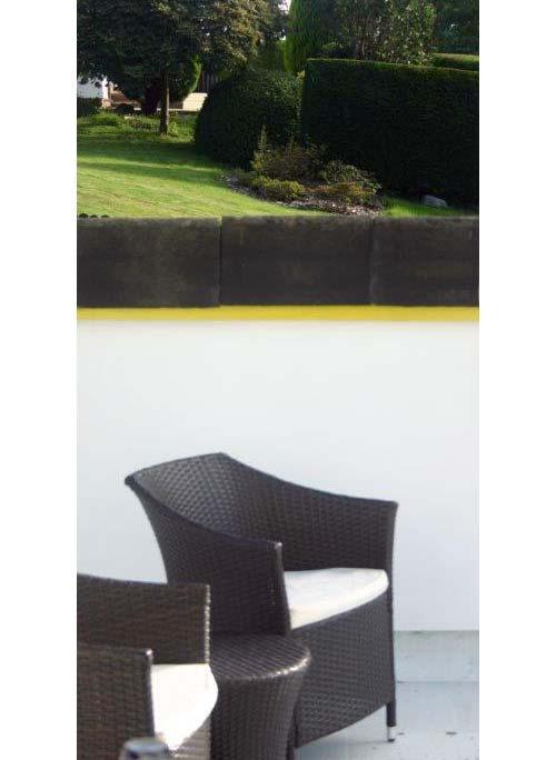 Terrace and garden