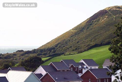 View to Pen Dinas Hill from Morawel