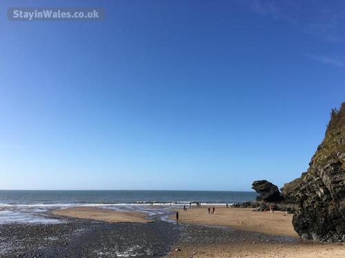 Llangrannog beach