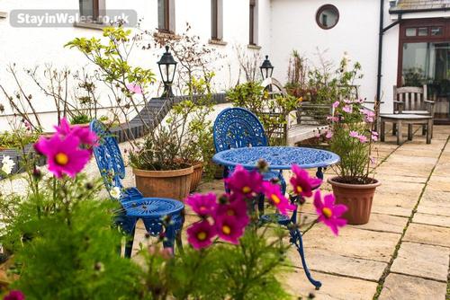 In the Courtyard.