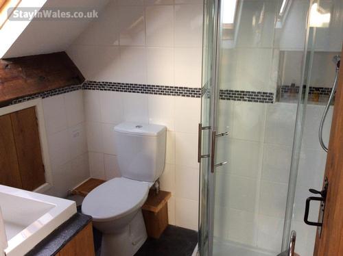 The shower room Ysgubor Hen