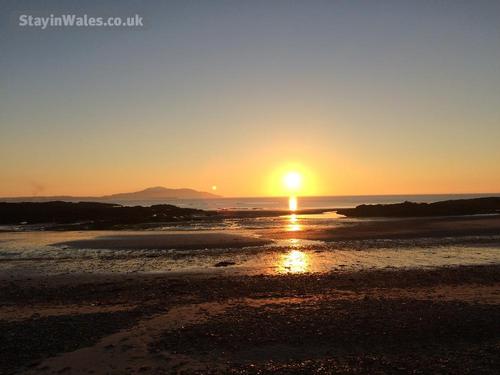 Watch the sun go down on Trefadog beach just a short stroll away