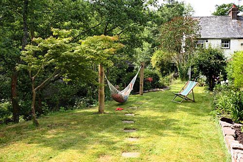 Relax in a hammock in the garden